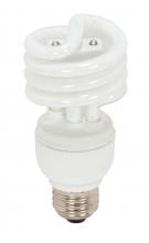 Satco Products S7325 - 13 Watt; Mini Spiral Compact Fluorescent; 2700K; 82 CRI; Medium base; 120 Volt