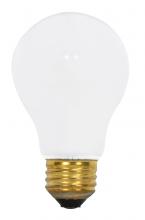 Satco Products S8518 - 100 Watt A19 Incandescent; Frost; 5000 Average rated hours; 900 Lumens; Medium base; 130 Volt; Rough