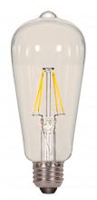 Satco Products S8611 - 7 Watt ST19 LED; Clear; Medium base; 2700K; 800 Lumens; 120 Volt; Carded