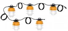 Satco Products S8976 - 100 Watt LED High lumen industrial / commercial LED string light; 5 inter-connected lamps; 5000K;