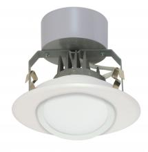 Satco Products S9123 - Discontinued - 8 watt LED Directional Downlight Retrofit; 4" Gimbled; 3000K; Medium base; 120
