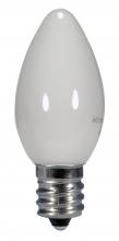Satco Products S9157 - 0.5 Watt LED; C7; White; 2700K; Candelabra base; 120 Volt; Carded