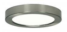 Satco Products S9329 - 13.5 watt; 7" Flush Mount LED Fixture; 2700K; Round Shape; Brushed Nickel Finish; 120 volts