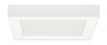 Satco Products S9332 - 13.5 watt; 7" Flush Mount LED Fixture; 2700K; Square Shape; White Finish; 120 volts