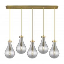 Innovations Lighting 125-451-1P-BB-G451-7SM - Owego - 5 Light - 37 inch - Brushed Brass - Linear Pendant