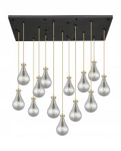 Innovations Lighting 154BK-451-1P-BB-G451-7SM - Owego - 13 Light - 54 inch - Brushed Brass - Multi Pendant