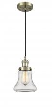 Innovations Lighting 201C-AB-G192 - Bellmont - 1 Light - 6 inch - Antique Brass - Cord hung - Mini Pendant