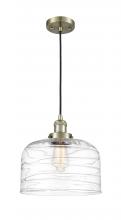 Innovations Lighting 201C-AB-G713-L-LED - Bell - 1 Light - 12 inch - Antique Brass - Cord hung - Mini Pendant