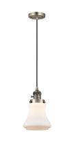 Innovations Lighting 201CSW-AB-G191-LED - Bellmont - 1 Light - 6 inch - Antique Brass - Cord hung - Mini Pendant
