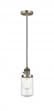 Innovations Lighting 201CSW-AB-G314-LED - Dover - 1 Light - 5 inch - Antique Brass - Cord hung - Mini Pendant