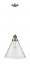Innovations Lighting 201CSW-AB-G44-L-LED - Cone - 1 Light - 12 inch - Antique Brass - Cord hung - Mini Pendant