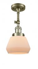 Innovations Lighting 201F-AB-G171 - Fulton - 1 Light - 7 inch - Antique Brass - Adjustable Semi-Flush Mount