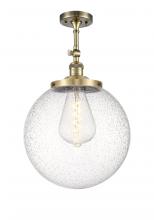 Innovations Lighting 201F-AB-G204-14 - Beacon - 1 Light - 14 inch - Antique Brass - Adjustable Semi-Flush Mount