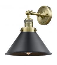 Innovations Lighting 203-AB-M10-BK-LED - Briarcliff - 1 Light - 10 inch - Antique Brass - Sconce