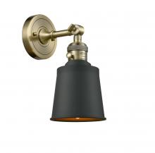 Innovations Lighting 203SW-AB-M9-BK-LED - Addison - 1 Light - 5 inch - Antique Brass - Adjustable Sconce