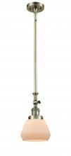 Innovations Lighting 206-AB-G171 - Fulton - 1 Light - 7 inch - Antique Brass - Stem Hung - Adjustable Mini Pendant