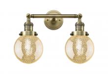 Innovations Lighting 208-AB-G208-6 - Beacon - 2 Light - 17 inch - Antique Brass - Adjustable Bath Vanity Light