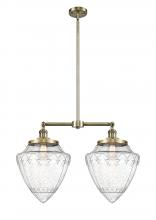 Innovations Lighting 209-AB-G664-12-LED - Bullet - 2 Light - 24 inch - Antique Brass - Stem Hung - Adjustable Island Light