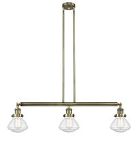 Innovations Lighting 213-AB-G324 - Olean - 3 Light - 39 inch - Antique Brass - Stem Hung - Adjustable Island Light