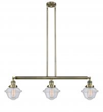 Innovations Lighting 213-AB-G534 - Oxford - 3 Light - 40 inch - Antique Brass - Stem Hung - Island Light