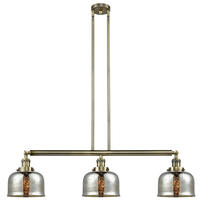 Innovations Lighting 213-AB-G78-LED - Bell - 3 Light - 41 inch - Antique Brass - Stem Hung - Adjustable Island Light