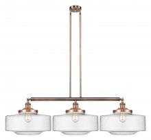 Innovations Lighting 213-AC-G694-16-LED - Bridgeton - 3 Light - 50 inch - Antique Copper - Stem Hung - Adjustable Island Light