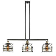 Innovations Lighting 213-BAB-G78-CE - Bell Cage - 3 Light - 42 inch - Black Antique Brass - Stem Hung - Adjustable Island Light
