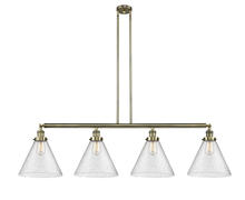 Innovations Lighting 214-AB-G44-L - Cone - 4 Light - 56 inch - Antique Brass - Stem Hung - Adjustable Island Light