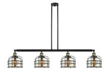 Innovations Lighting 214-BAB-G78-CE - Bell Cage - 4 Light - 53 inch - Black Antique Brass - Stem Hung - Adjustable Island Light