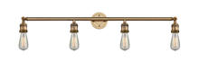 Innovations Lighting 215-BB-LED - Bare Bulb - 4 Light - 42 inch - Brushed Brass - Bath Vanity Light