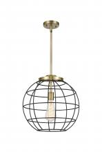 Innovations Lighting 221-1S-AB-CE-16-BK - Lake Placid - 1 Light - 16 inch - Antique Brass - Multi Pendant