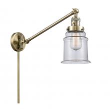 Innovations Lighting 237-AB-G182 - Canton - 1 Light - 8 inch - Antique Brass - Swing Arm