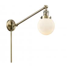 Innovations Lighting 237-AB-G201-6 - Beacon - 1 Light - 6 inch - Antique Brass - Swing Arm