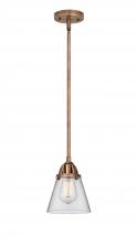 Innovations Lighting 288-1S-AC-G62-LED - Cone - 1 Light - 6 inch - Antique Copper - Cord hung - Mini Pendant