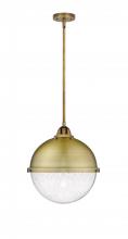 Innovations Lighting 288-1S-BB-HFS-124-BB-LED - Hampden - 1 Light - 13 inch - Brushed Brass - Cord hung - Pendant