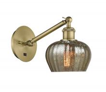 Innovations Lighting 317-1W-AB-G96-LED - Fenton - 1 Light - 7 inch - Antique Brass - Adjustable Sconce