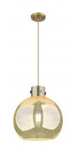 Innovations Lighting 410-1PM-BB-G410-14ME - Newton Sphere - 1 Light - 14 inch - Brushed Brass - Cord hung - Pendant