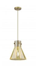 Innovations Lighting 410-1PM-BB-G411-10ME - Newton Cone - 1 Light - 10 inch - Brushed Brass - Cord hung - Pendant