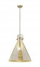 Innovations Lighting 410-1SL-BB-G411-18ME - Newton Cone - 1 Light - 18 inch - Brushed Brass - Pendant