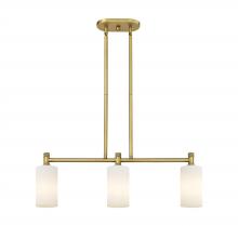 Innovations Lighting 434-3I-BB-G434-7WH - Crown Point - 3 Light - 31 inch - Brushed Brass - Island Light