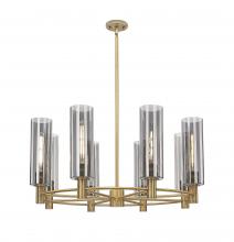 Innovations Lighting 434-8CR-BB-G434-12SM - Crown Point - 8 Light - 32 inch - Brushed Brass - Chandelier