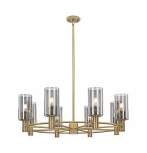 Innovations Lighting 434-8CR-BB-G434-7SM - Crown Point - 8 Light - 32 inch - Brushed Brass - Chandelier