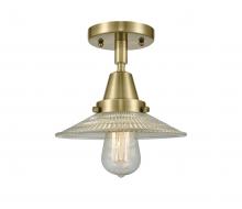 Innovations Lighting 447-1C-AB-G2-LED - Halophane - 1 Light - 9 inch - Antique Brass - Flush Mount