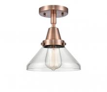 Innovations Lighting 447-1C-AC-G4472-LED - Caden - 1 Light - 8 inch - Antique Copper - Flush Mount