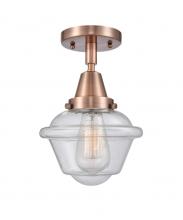 Innovations Lighting 447-1C-AC-G534-LED - Oxford - 1 Light - 8 inch - Antique Copper - Flush Mount