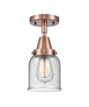 Innovations Lighting 447-1C-AC-G54-LED - Bell - 1 Light - 5 inch - Antique Copper - Flush Mount