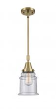 Innovations Lighting 447-1S-AB-G184-LED - Canton - 1 Light - 7 inch - Antique Brass - Mini Pendant