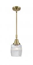 Innovations Lighting 447-1S-AB-G302-LED - Colton - 1 Light - 6 inch - Antique Brass - Mini Pendant