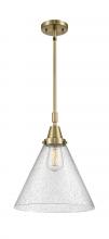 Innovations Lighting 447-1S-AB-G44-L-LED - Cone - 1 Light - 12 inch - Antique Brass - Mini Pendant