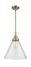 Innovations Lighting 447-1S-AB-G44-L-LED - Cone - 1 Light - 12 inch - Antique Brass - Mini Pendant